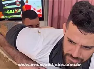 Watching the game with a friend in Brazil