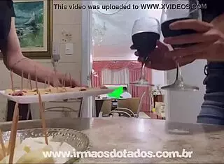 Watching the game with a friend in Brazil