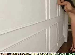 Hot Brunette Gets Fucked Hard Standing