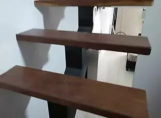 Stepsister Masturbates On Stairs, I Propose To Fuck Her To Keep Secret From Stepfather Part 1