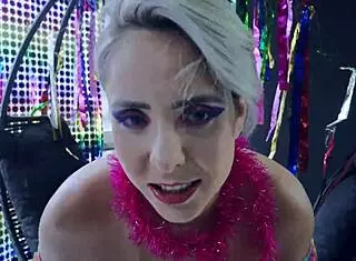 Big Black Cock Pounds Curvy Blonde Ass Slut!