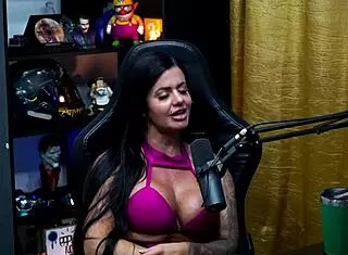 Pampam Shows Commission Front And Leaves Ruan Drooling - Papum No Barraco Podcast Complete In Sheer Red