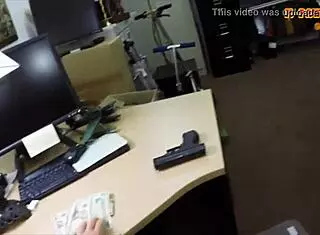 Big Ass Police Officer Fucks Pawn Guy In Office, Hidden Cam Captures Passion