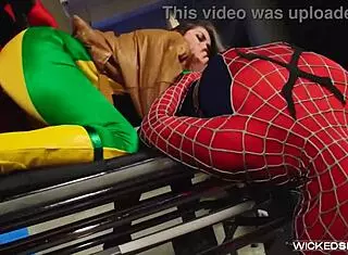 Wolverine XXX Parody Scene 4 with Allie Haze in Wild 3some Action