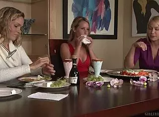 Mellanie Monroe Intensely Fingers Her Blonde Friend's Big Tits Pussy To Orgasm