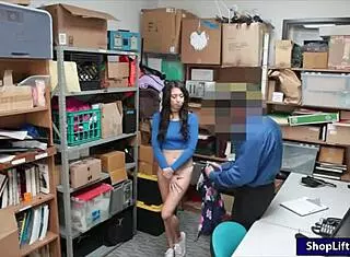 taylor may the tight teen thief gets nailed hard