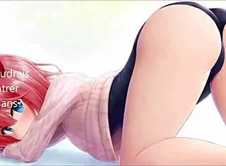 Hentai femdom JOI with iceplay, petplay, and CBT instructions