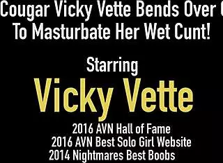 Horny Vicky Vette Teases Wet Cunt