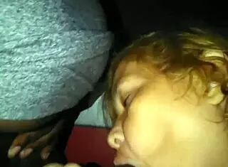 Blonde BBW Pornstar Aggressively Sucks Massive Black Cock In Amateur Scene