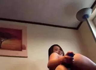 Lucky Lee Uses Big Dildo For Anal Play