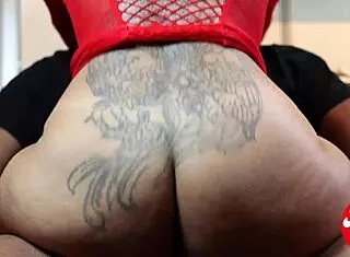 Latina Takes Big Black Cock Creampie in Kitchen