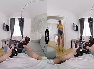virtual taboo vr blowjob from brunette feels so real