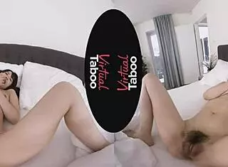 Virtual Taboo Adventures Explored in Pyjamas with Japanese Brunette Solo Scenes