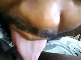 she licks her fat pussy and clit
