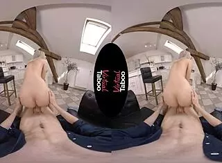 eva elfie in virtual taboo pov blowjob with natural tits and handjob, wanna see?