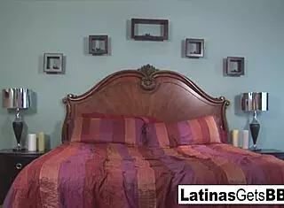 Hot Latina BBW teases BBC with her skills