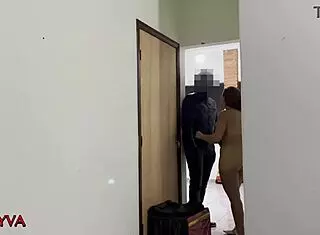 the husband hides to record his wife having sex with the pizza delivery guy