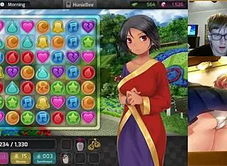 doggystyle position with tiffany from huniepop in uncensored version