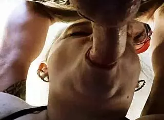 Watch this milf deepthroat that cock up close