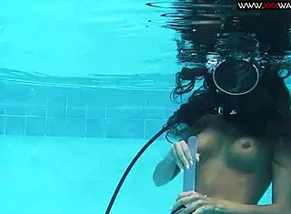 diana kalgotkina says, 'watch me dildo myself underwater in the pool'