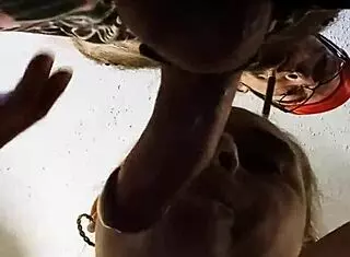 Watch this milf deepthroat that cock up close