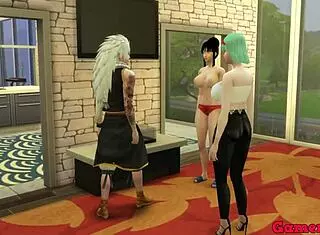 hinata and friends ep 8, madara fucks a friend in the bath 😏