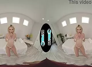 Oiled Up Britt Blair Gets Massive Cock In VR Massage Fuck With Creampie!