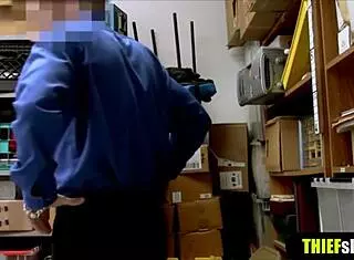 Skinny Shoplifter Punished by Cop