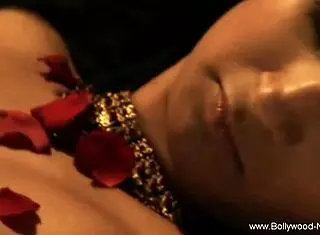 indian brunette teases nude while dancing