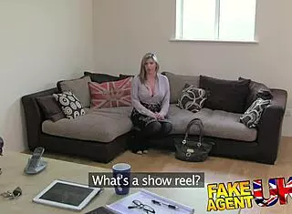 brit girl gets spanked on casting couch during fake agent interview