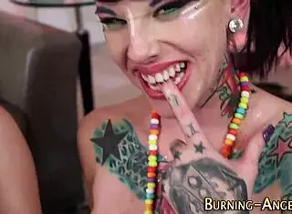 emo whores engage in hardcore group fucking with blowjobs and facials