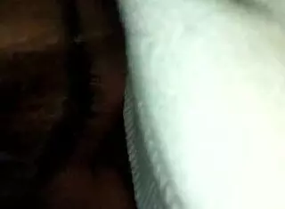 Petite 18+ rubs tight pussy while sucking cock