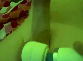 Using My Magic Wand To Make Him Cum For Me. What A Mess It Made, But So Yummy.