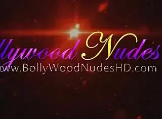 Bollywood brunette dancer teases with striptease moves