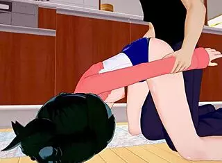 My Hero Academia Katsuki Bakugo Helps Slim Inko Midoriya Feel Young Again