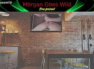 morgan teases wild wanking on tv with monster cock