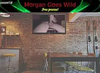 morgan teases wild wanking on tv with monster cock