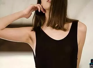 gorgeous arab babe strips for playboy nude