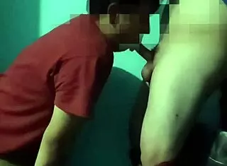 She finishes sucking the carpenter's cock part 3