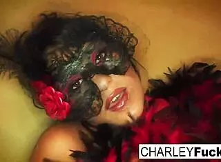 Charley Chase Wears Sexy Lingerie And Stockings For Nude Masturbation