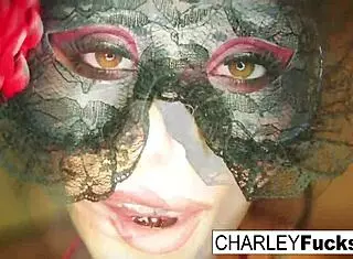 Charley Chase Wears Sexy Lingerie And Stockings For Nude Masturbation