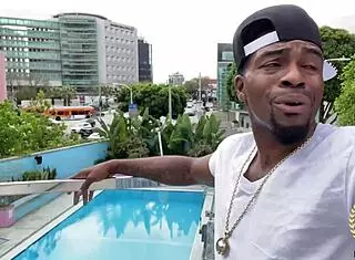 Rome Major with big black cock bangs Kaden Kole's pussy in doggystyle, cowgirl, and muff diving before cumming in her mouth