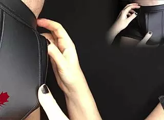 i play panty games with vibrator peehole foreskin tickling slapping stroking and glans squeezing