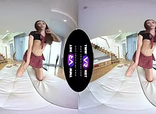 Hey Stefany, How Does a Clothed Babe Orgasm on Sofa?