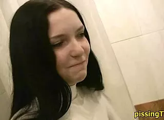 Girls in shower pissing and bathing with fetish fun.