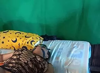 In homemade POV, MILF masturbates until uncle catches her in creampie action