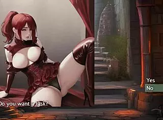 Cherry gives joi in hentai game session01