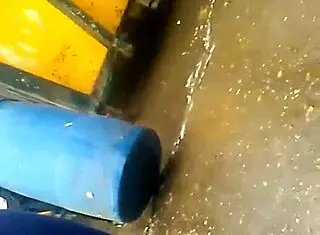 Big Ass Peruvian Model In Huancayo Market Scene