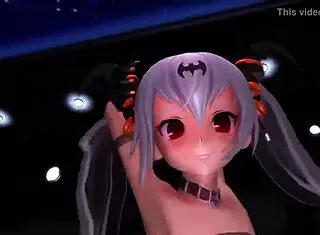 Naked 3D dancer with small tits performs sexy hardcore routine