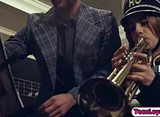 Kristen Learns Riding Techniques From Her Instructor In A Private Session